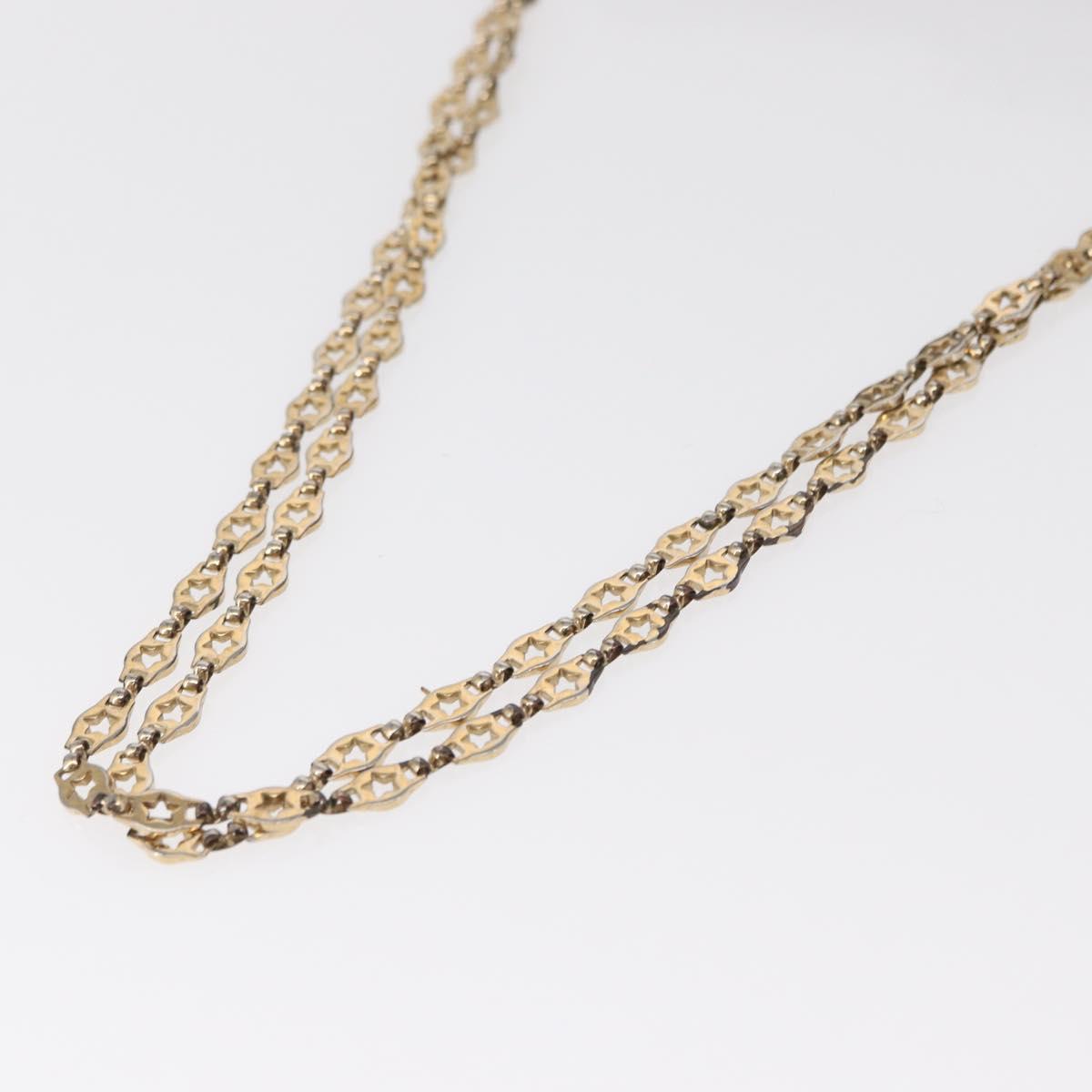 VALENTINO Chain Shoulder Bag Leather Black Gold Auth bs32627