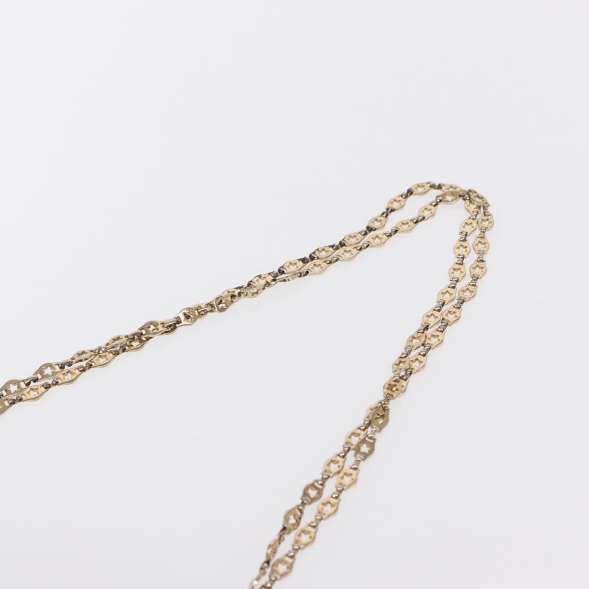 VALENTINO Chain Shoulder Bag Leather Black Gold Auth bs32627