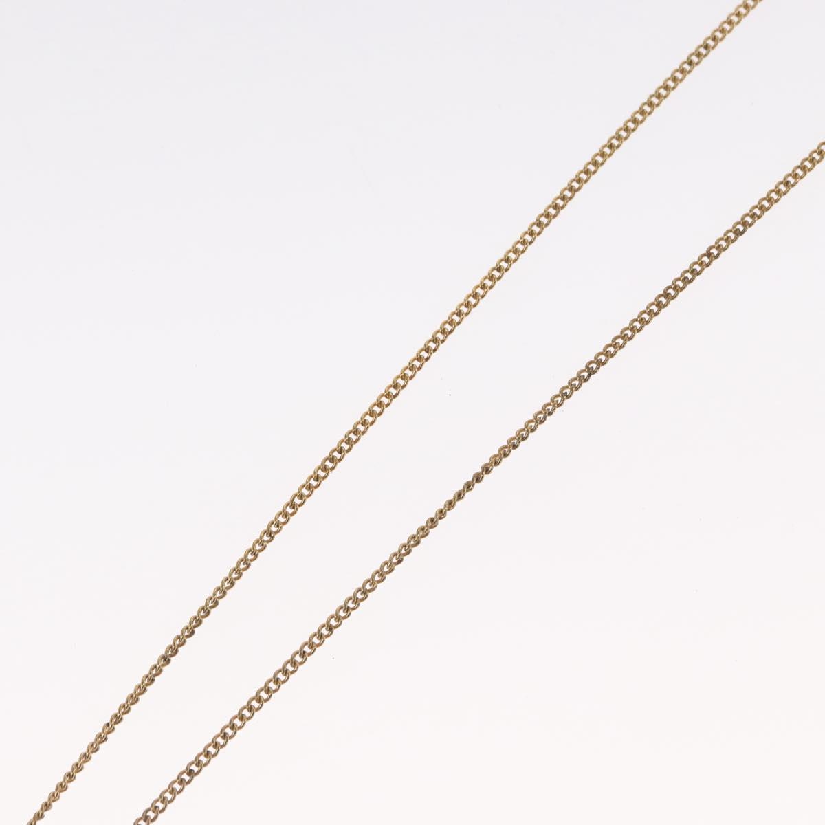 Christian Dior Necklace metal Gold Tone Auth bs32642