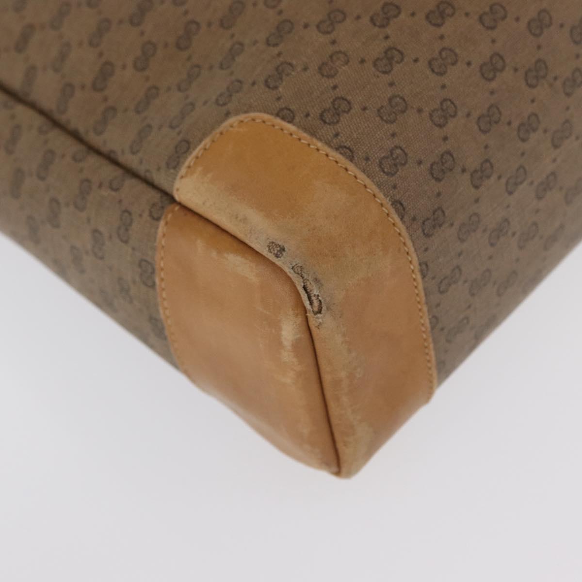 GUCCI GG Supreme Tote Bag PVC Beige Gold 002 37 0035 Auth bs32662
