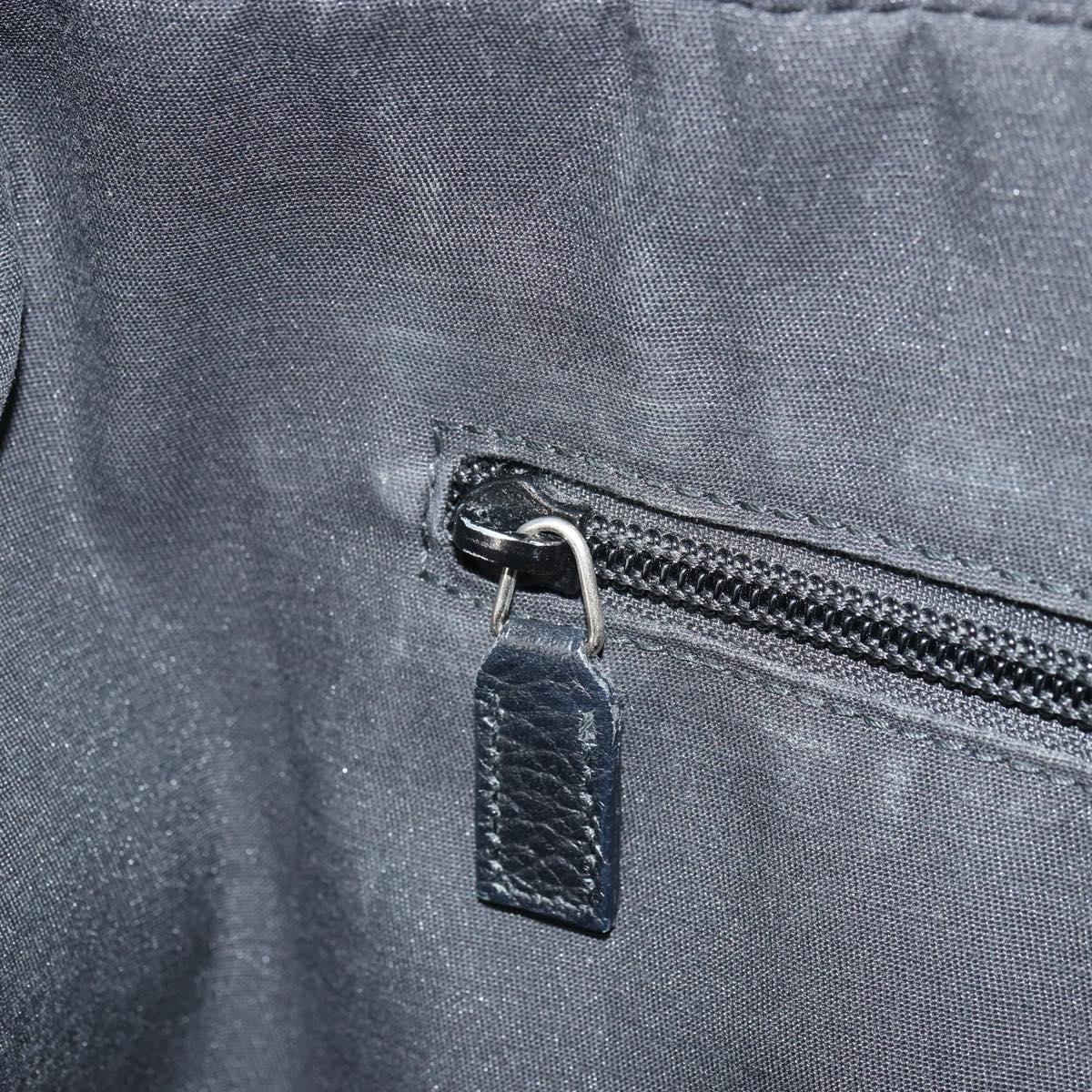 GUCCI GG Canvas Hand Bag Black 282529 Auth bs32670