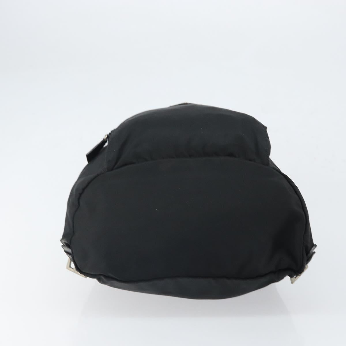 PRADA Backpack Nylon Black Silver Auth bs32721