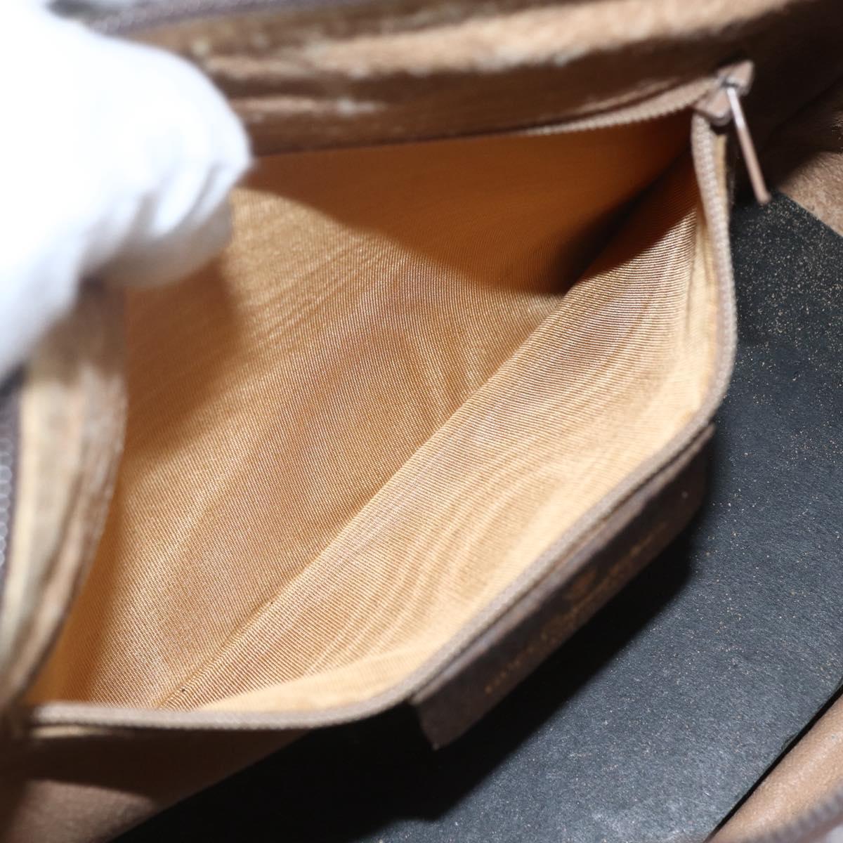 GUCCI GG Supreme Web Sherry Line Bag PVC Beige Gold 89 02 032 Auth bs32739