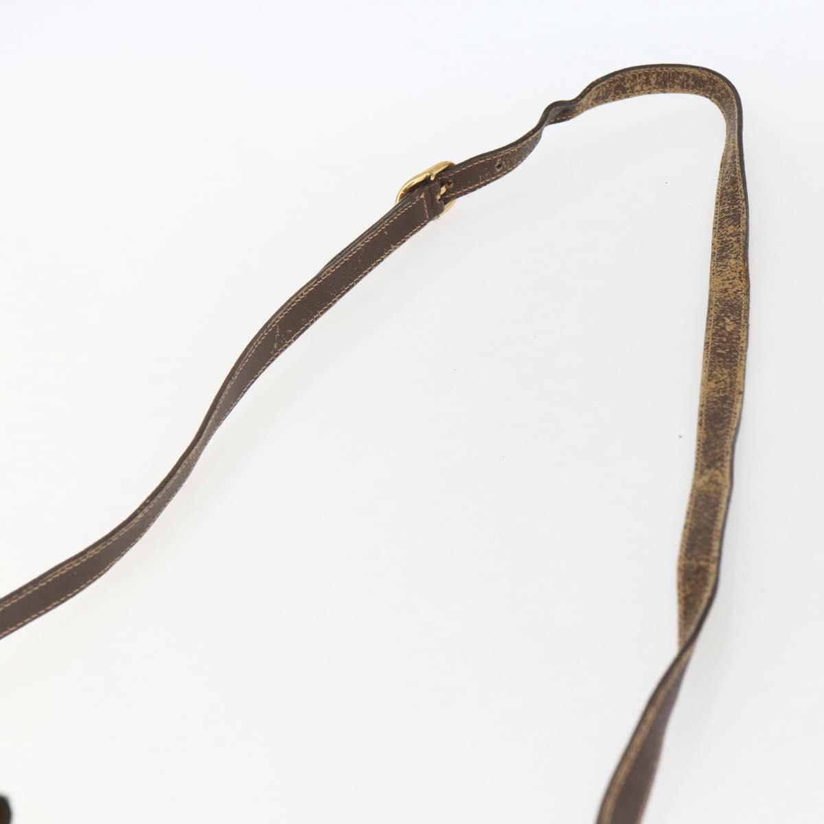 GUCCI GG Supreme Web Sherry Line Bag PVC Beige Gold 89 02 032 Auth bs32739