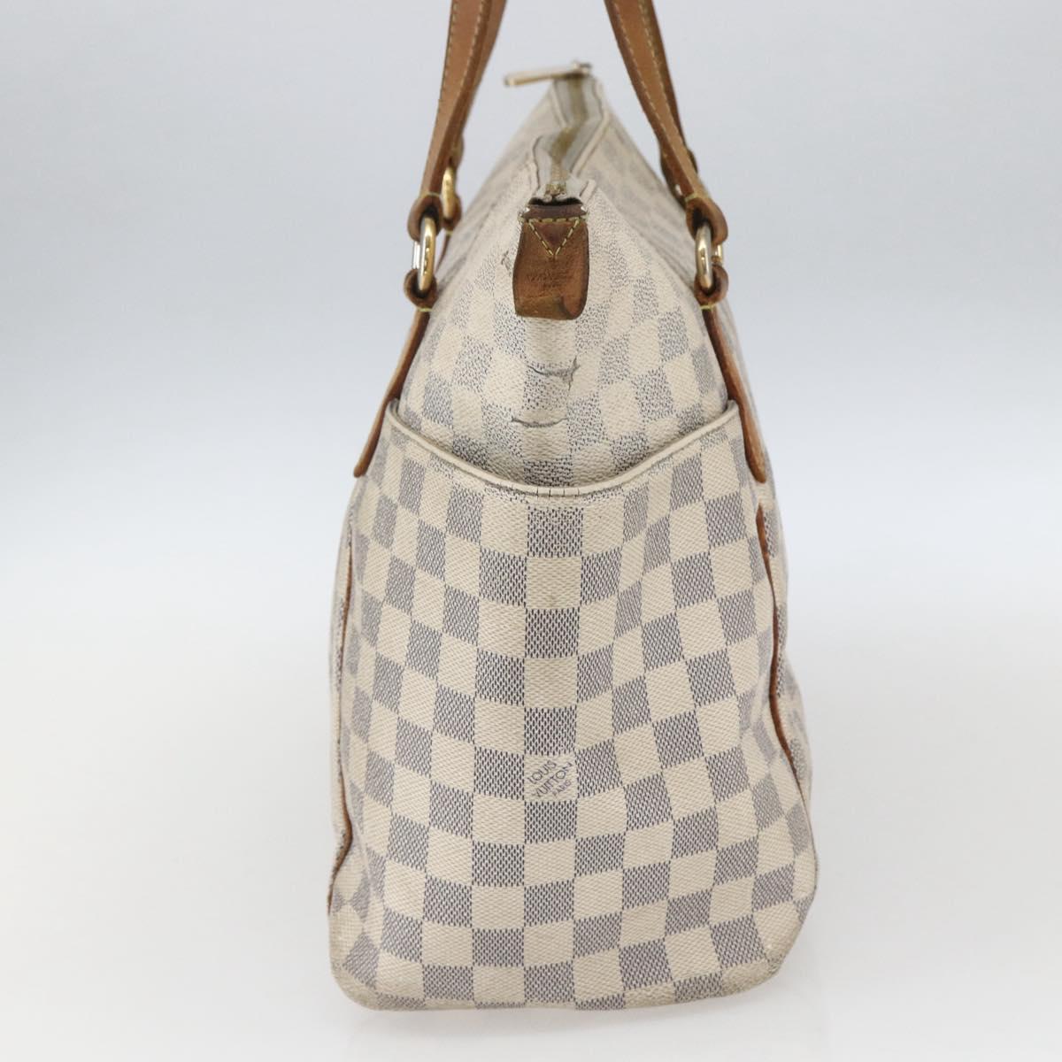 LOUIS VUITTON Damier Azur Totally PM Tote Bag N41280 LV Auth bs32741