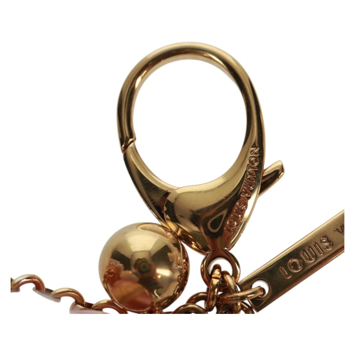 LOUIS VUITTON Monogram Mini Lin Bijoux Sac Charm Pink M65643 LV Auth bs32742V