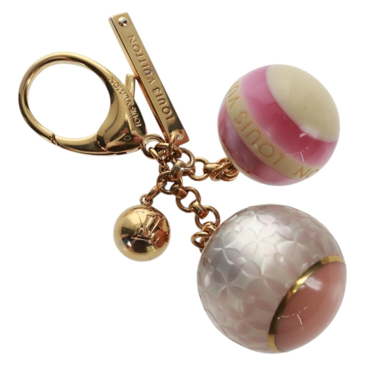 LOUIS VUITTON Monogram Mini Lin Bijoux Sac Charm Pink M65643 LV Auth bs32742V