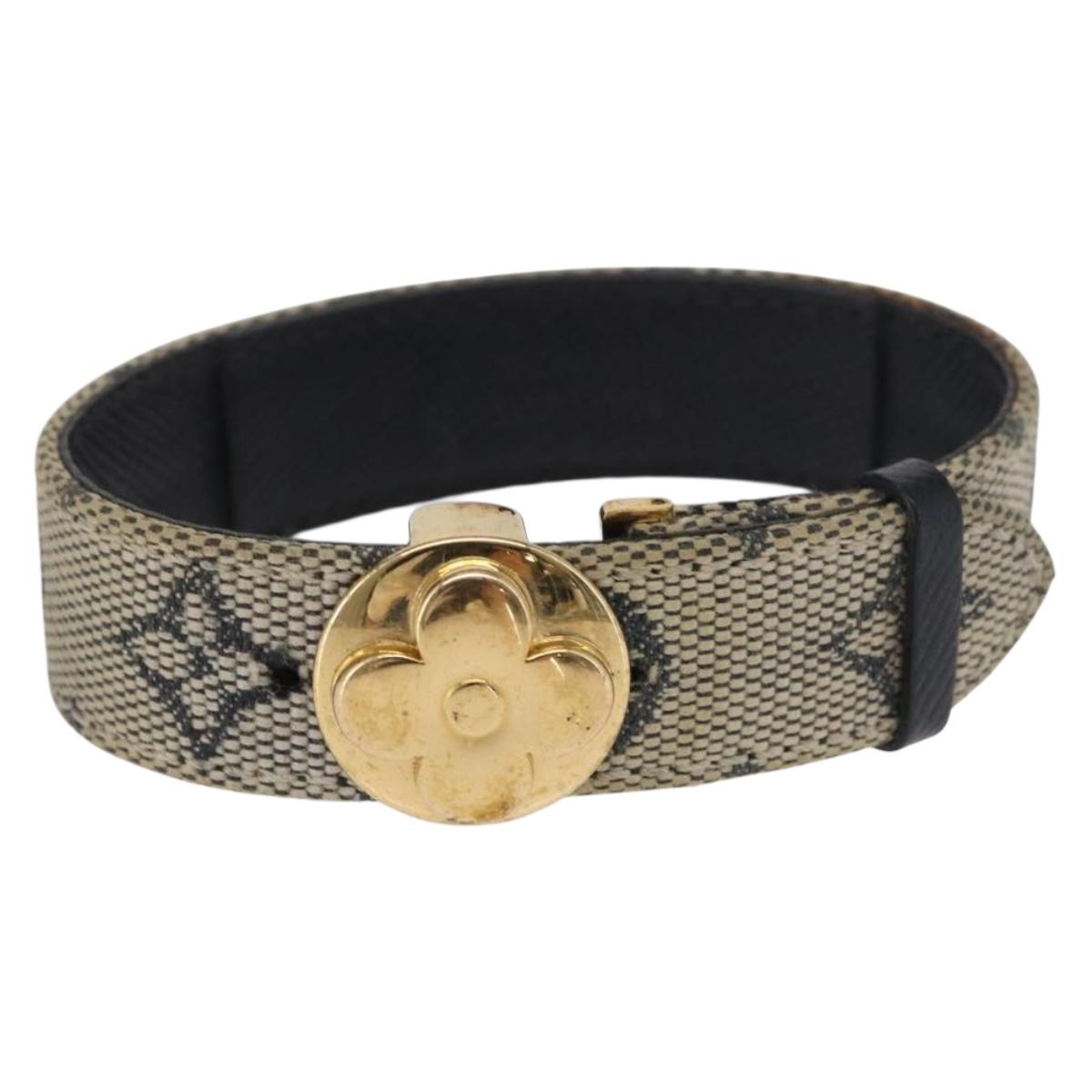 LOUIS VUITTON Monogram Mini Goodluck Bracelet Blue M64540 LV Auth bs32743