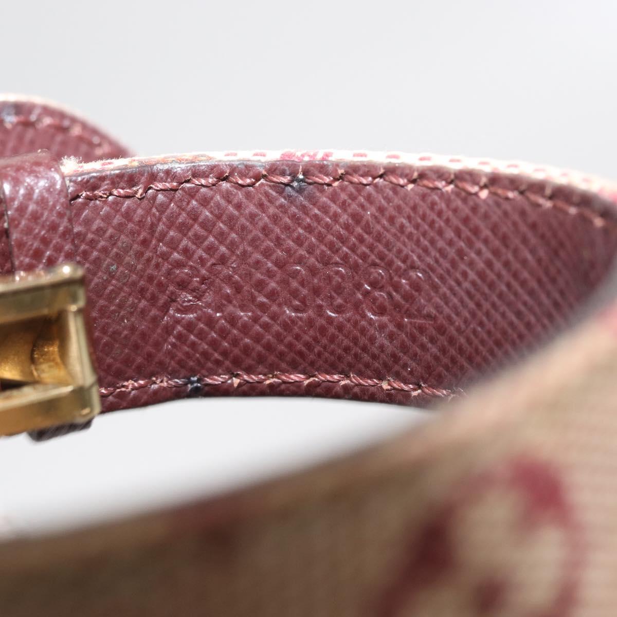 LOUIS VUITTON Monogram Mini Goodluck Bracelet Red M64542 LV Auth bs32744