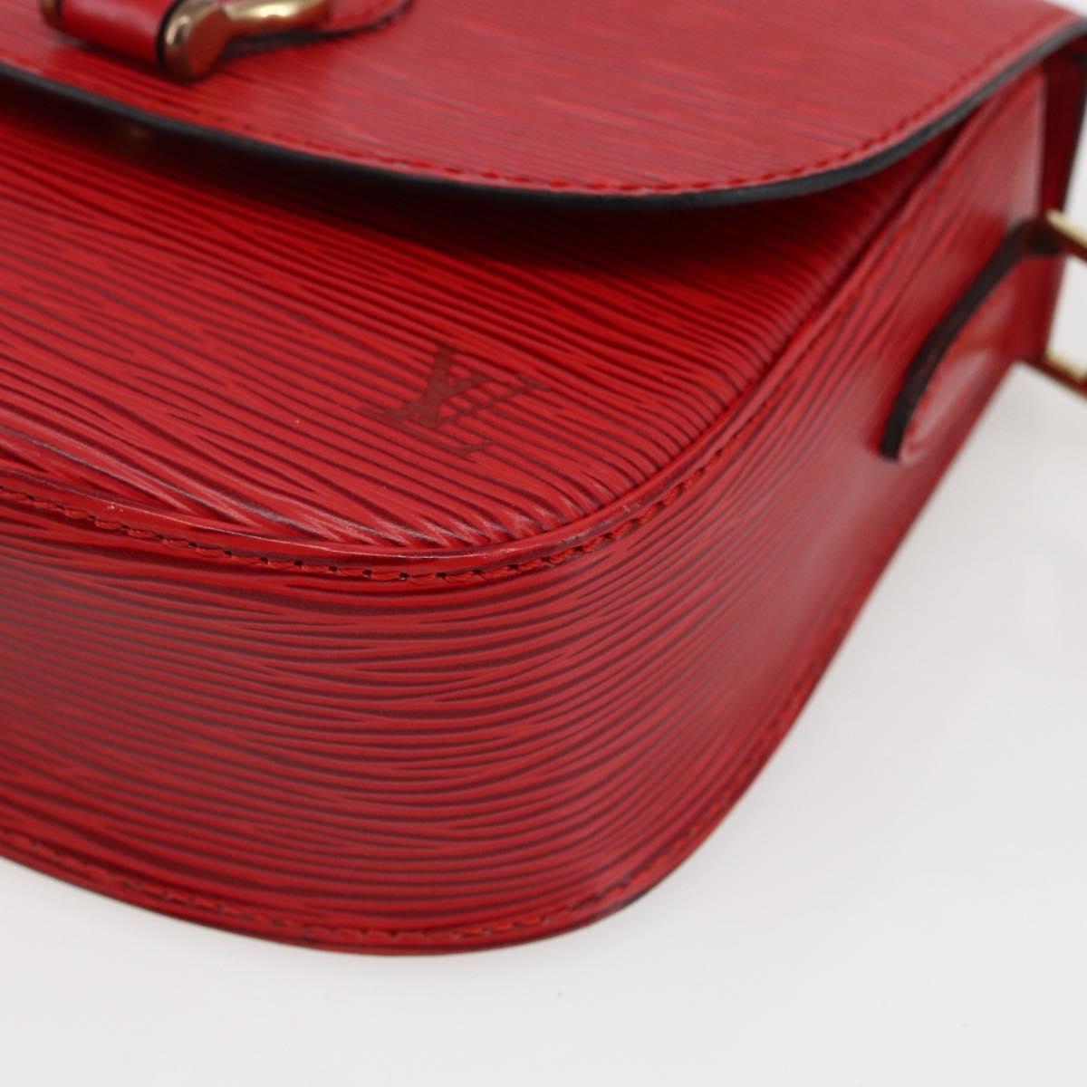 LOUIS VUITTON Epi Saint Cloud PM Shoulder Bag Red M52217 LV Auth bs32747