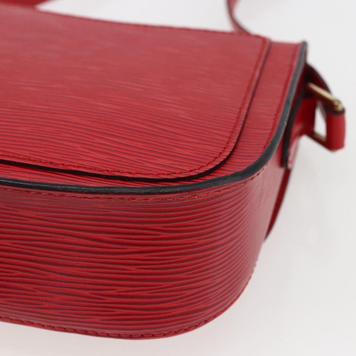 LOUIS VUITTON Epi Saint Cloud PM Shoulder Bag Red M52217 LV Auth bs32747
