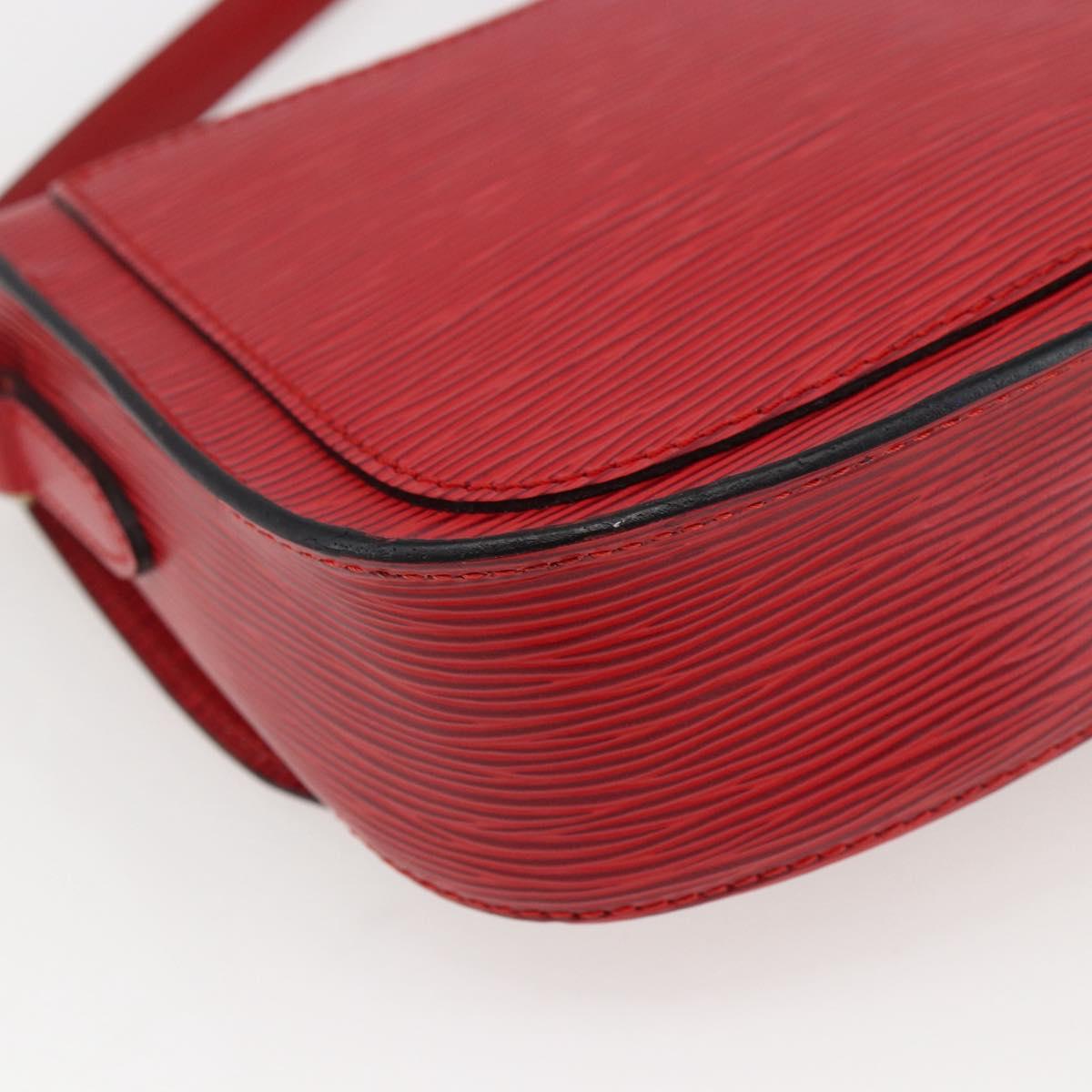 LOUIS VUITTON Epi Saint Cloud PM Shoulder Bag Red M52217 LV Auth bs32747