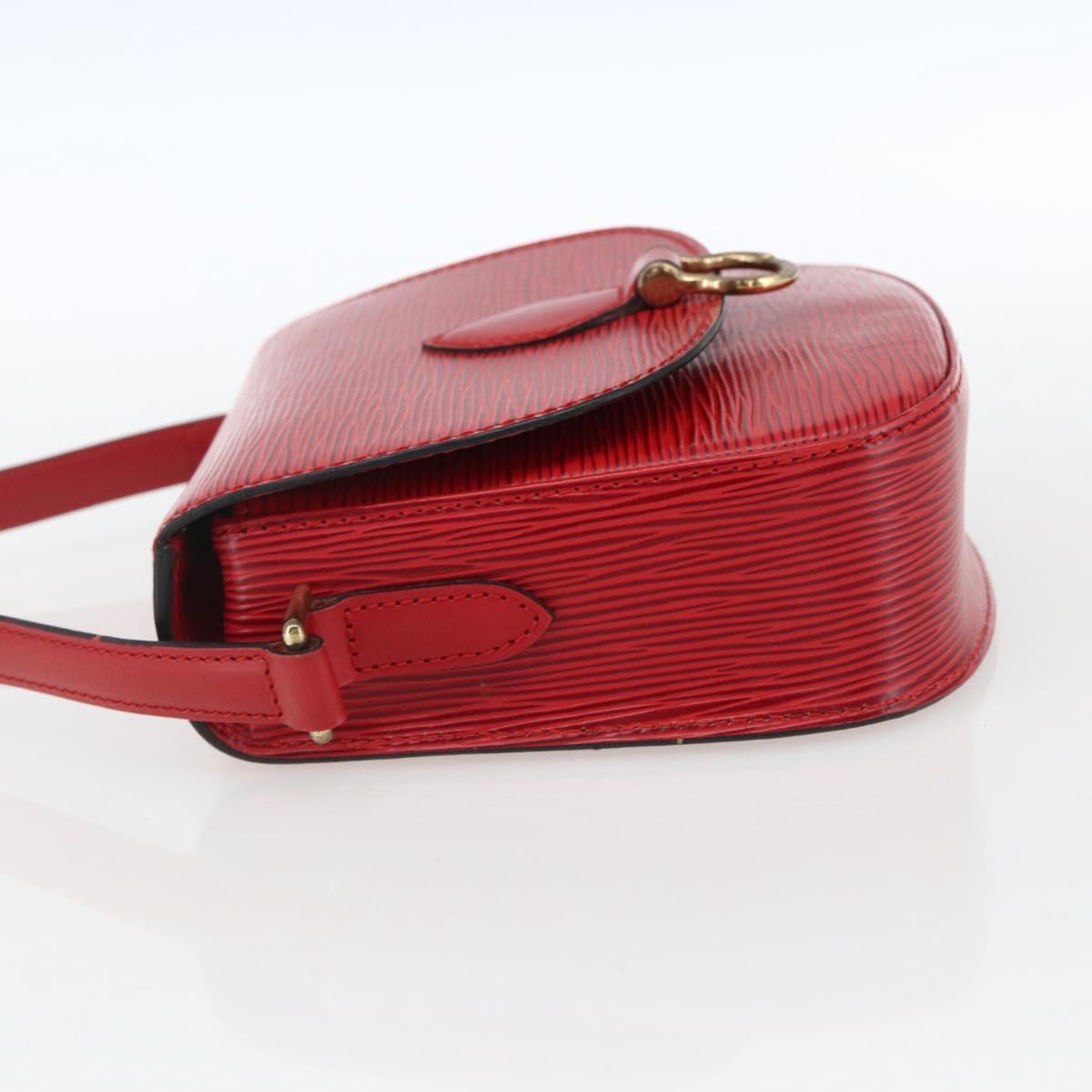 LOUIS VUITTON Epi Saint Cloud PM Shoulder Bag Red M52217 LV Auth bs32747