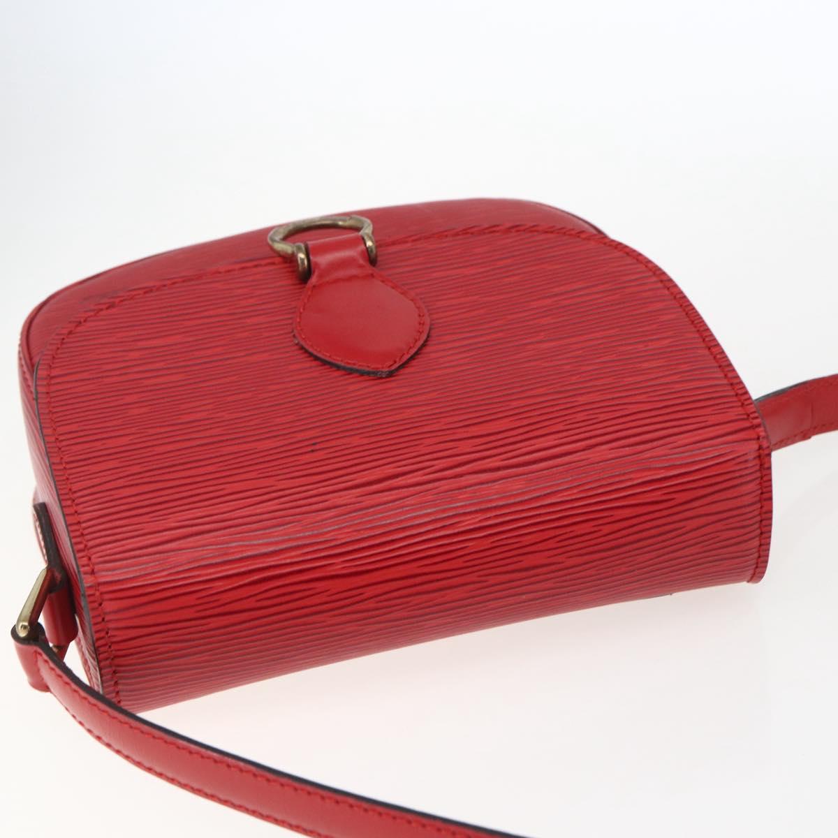 LOUIS VUITTON Epi Saint Cloud PM Shoulder Bag Red M52217 LV Auth bs32747
