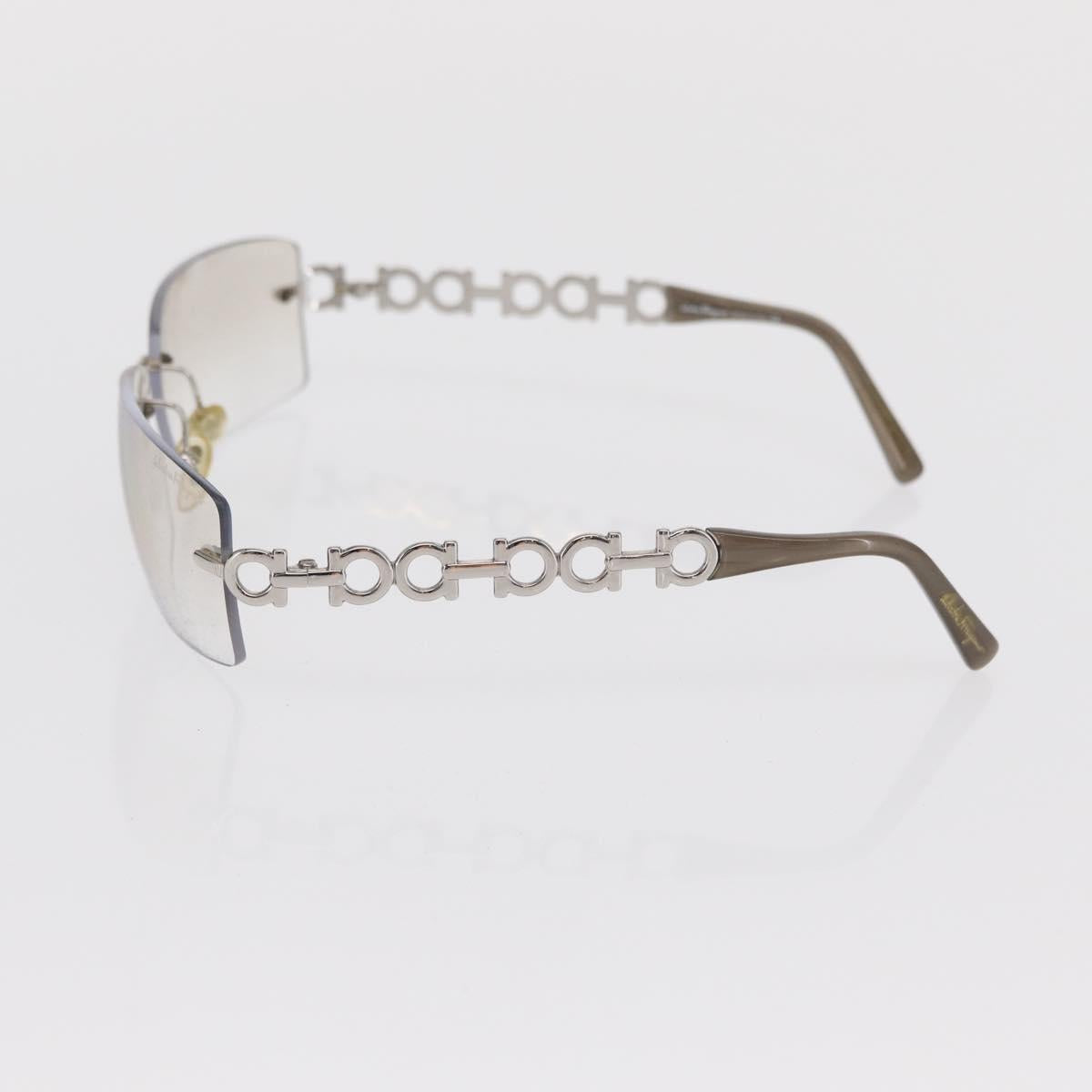 Salvatore Ferragamo Sunglasses metal Silver Auth bs32759