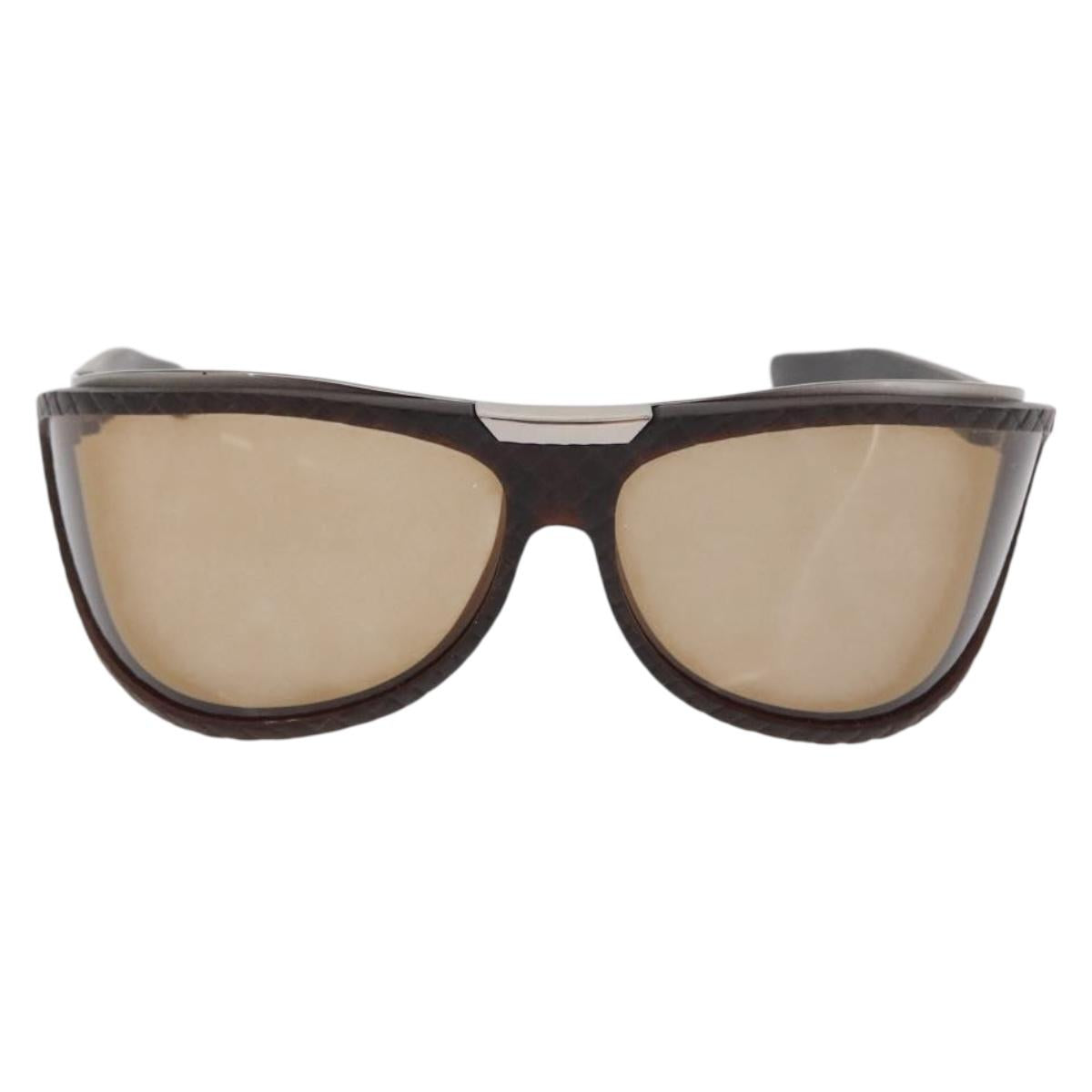 BOTTEGA VENETA Sunglasses metal Brown Auth bs32761