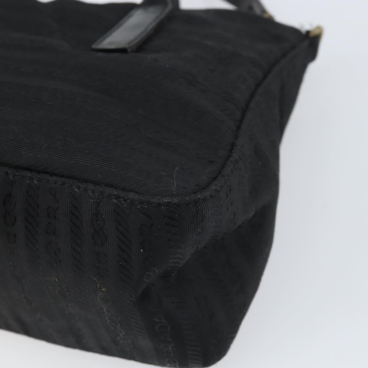 PRADA Hand Bag Nylon Black Auth bs32763