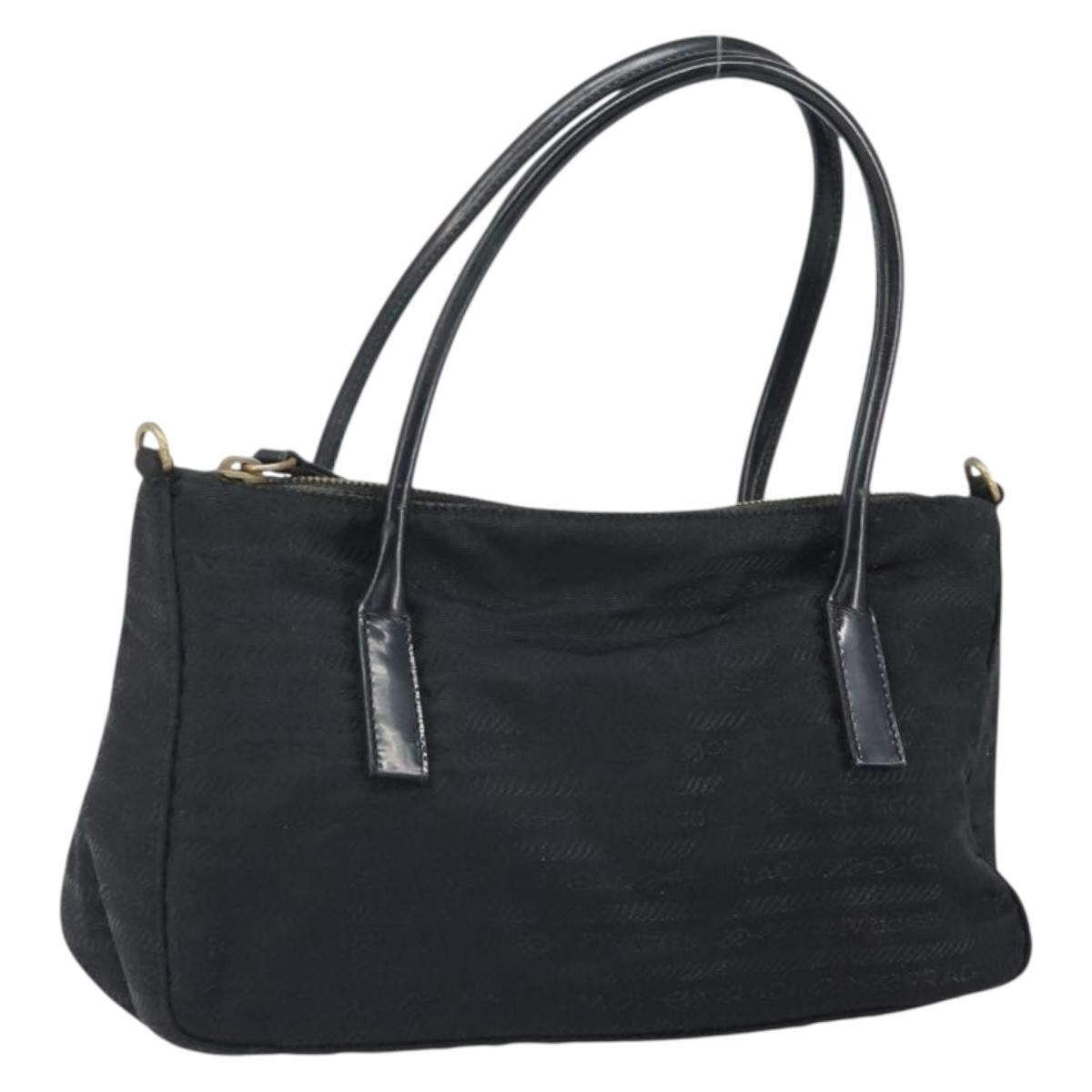 PRADA Hand Bag Nylon Black Auth bs32763