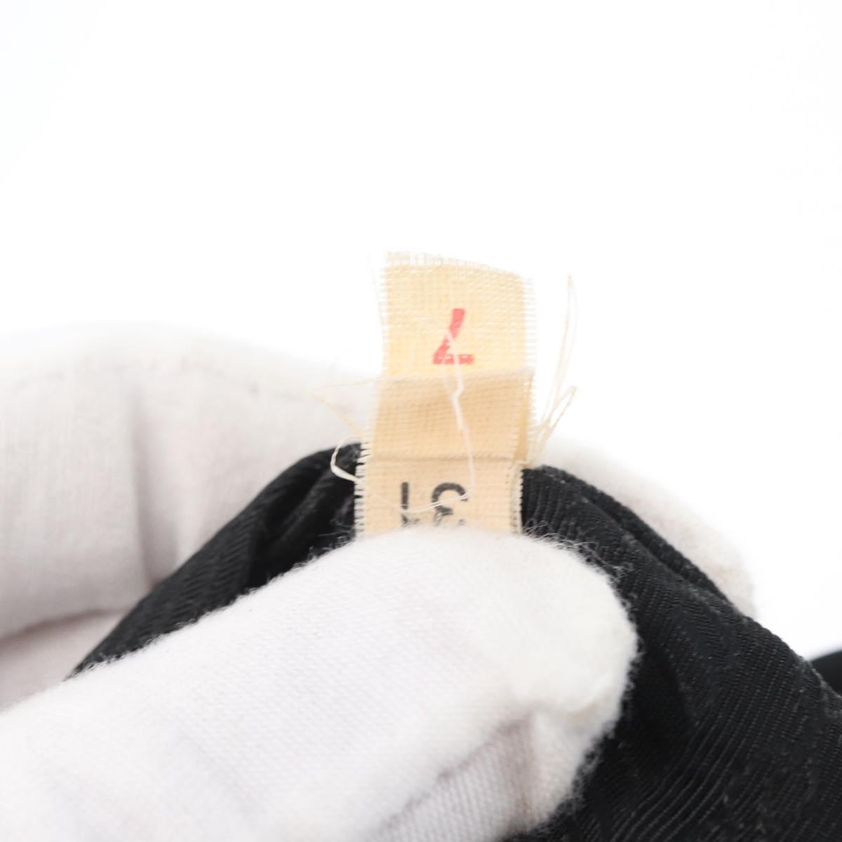 PRADA Tote Bag Nylon Black Silver Auth bs32788