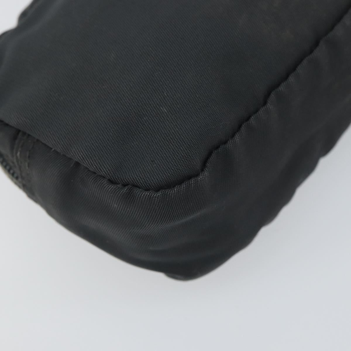 PRADA Pouch Nylon Black Auth bs32795