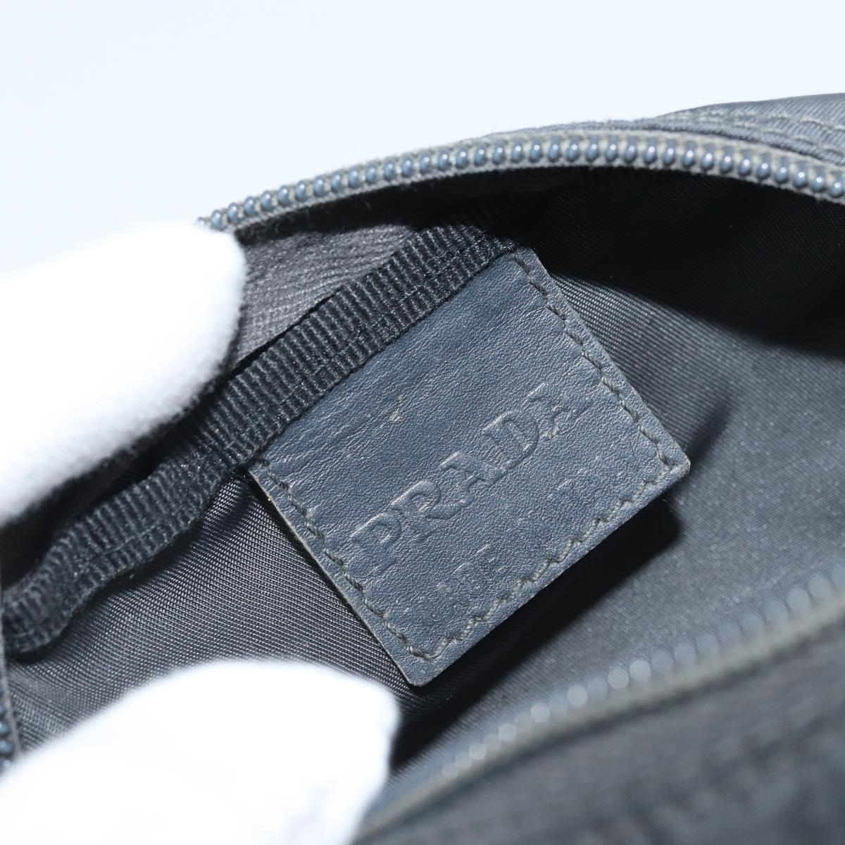PRADA Pouch Nylon Black Auth bs32795