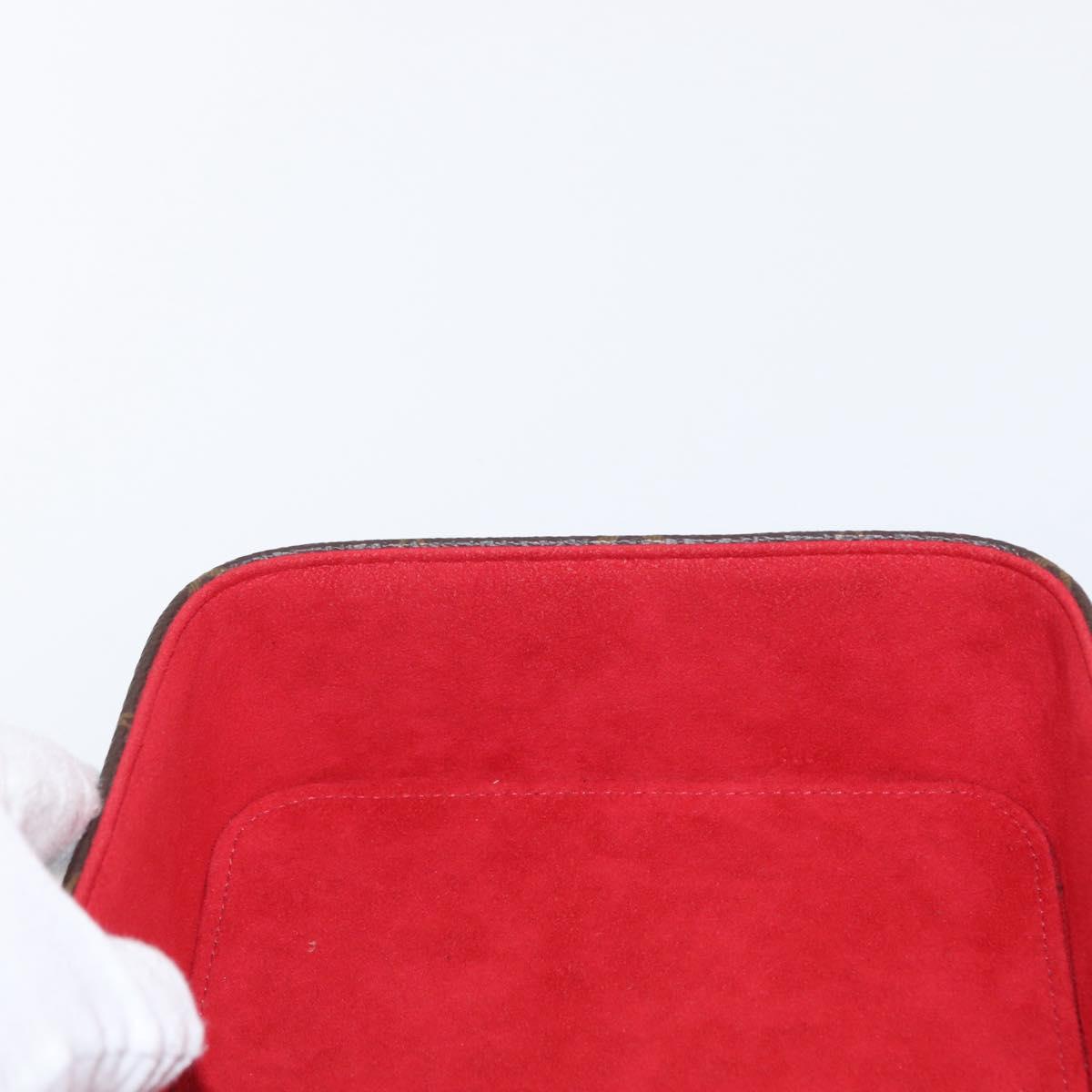 LOUIS VUITTON Monogram Boite Camille GM Pouch Red GI0020 LV Auth bs32805V
