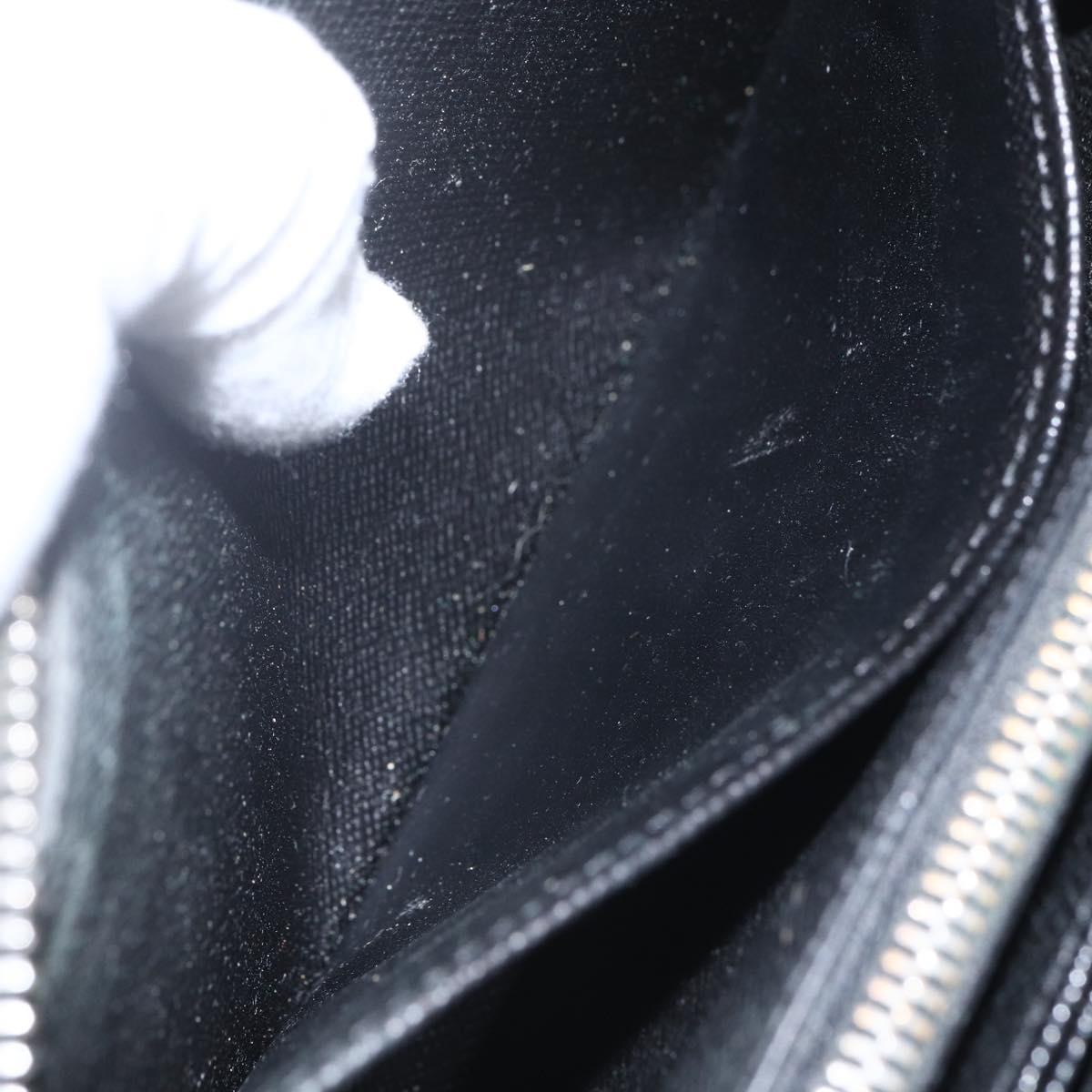 LOUIS VUITTON Epi Zippy Wallet Long Wallet Black M64838 LV Auth bs32820