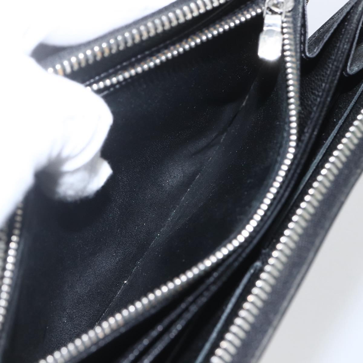LOUIS VUITTON Epi Zippy Wallet Long Wallet Black M64838 LV Auth bs32820