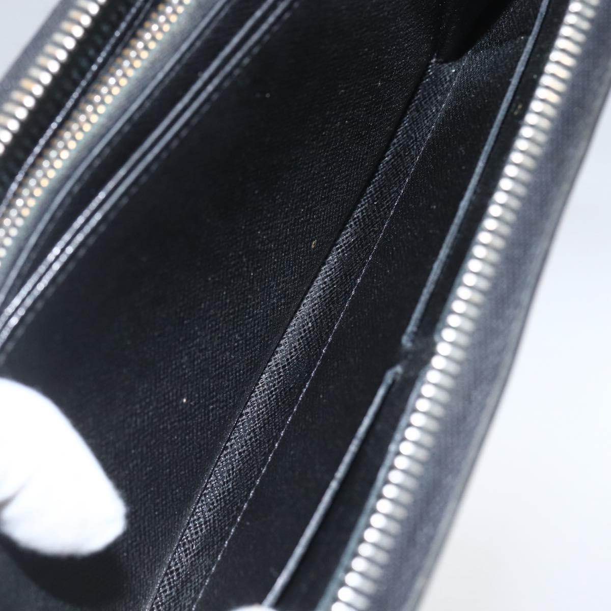 LOUIS VUITTON Epi Zippy Wallet Long Wallet Black M64838 LV Auth bs32820