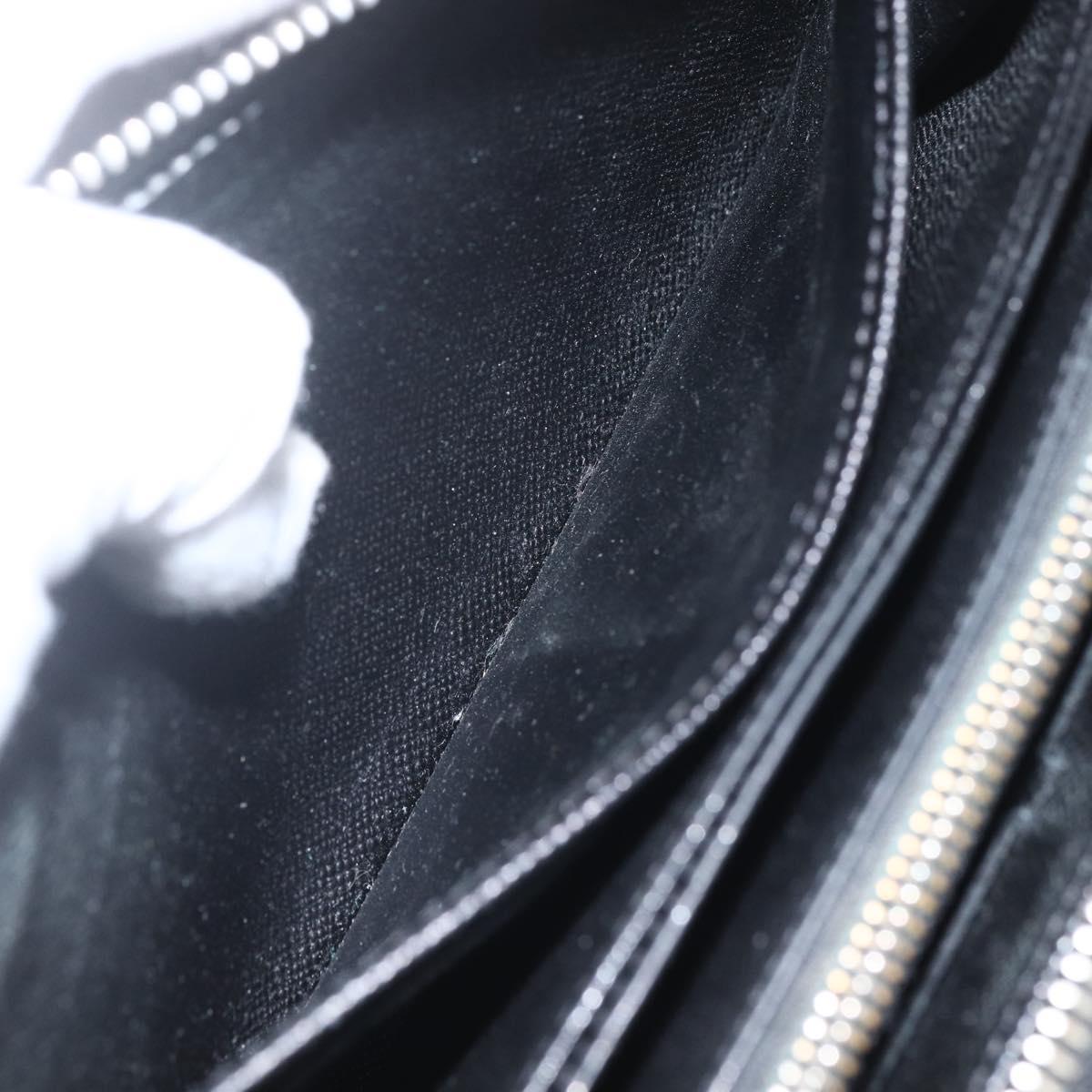 LOUIS VUITTON Epi Zippy Wallet Long Wallet Black M64838 LV Auth bs32820