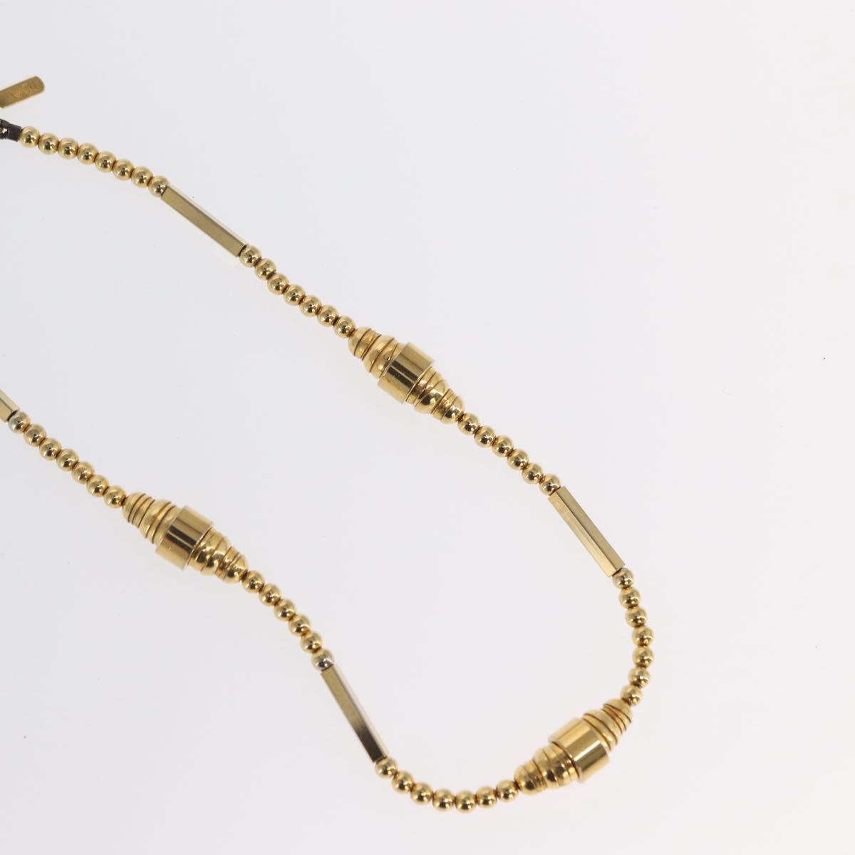 SAINT LAURENT Necklace metal 2 Set Gold Auth bs32833