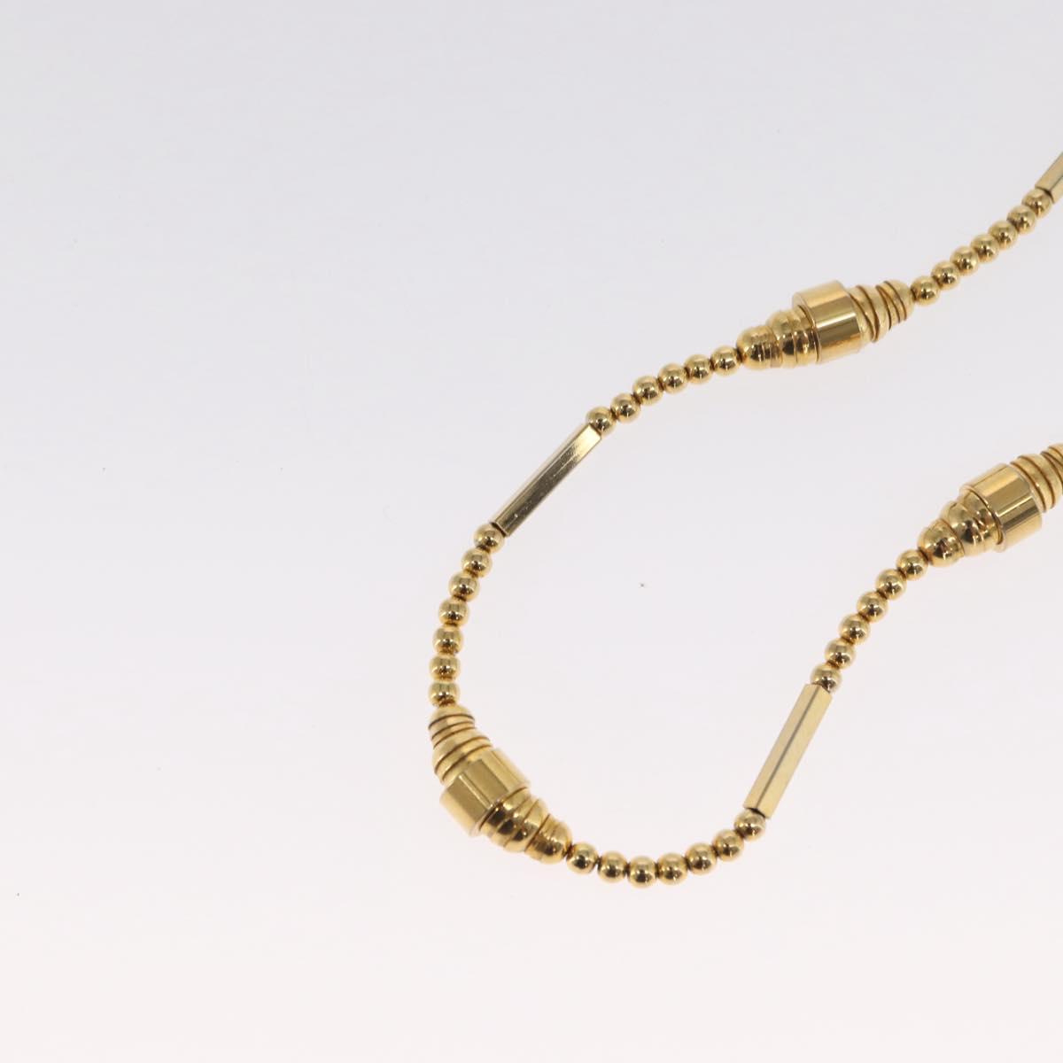 SAINT LAURENT Necklace metal 2 Set Gold Auth bs32833