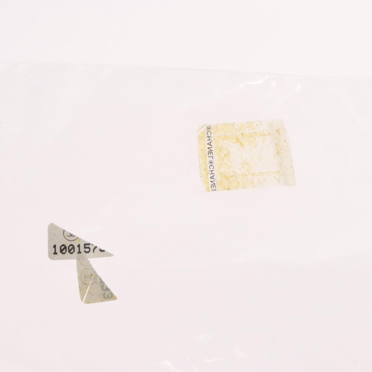 CHANEL Sports Line Shoulder Bag Nylon White Silver CC Auth bs32847