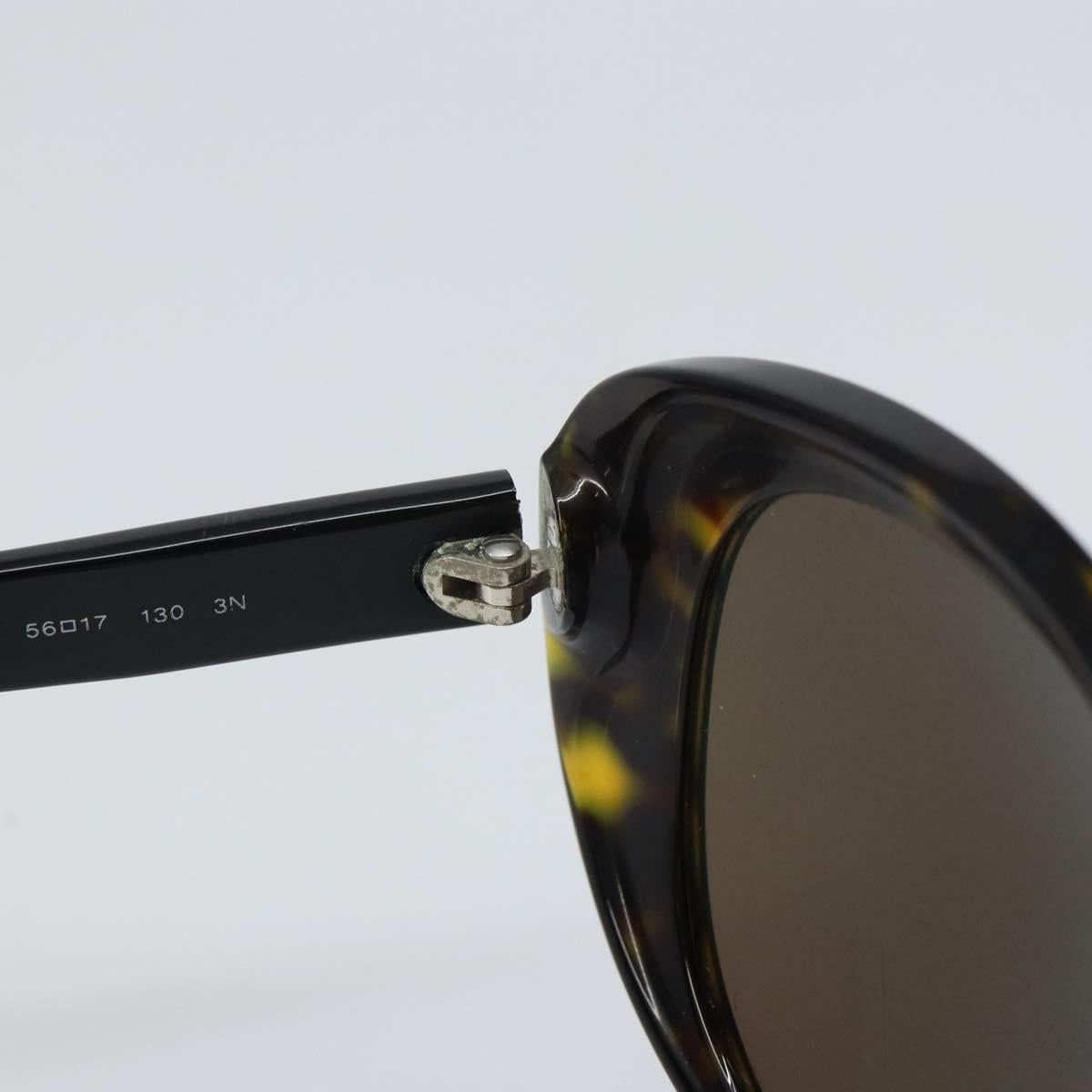 CHANEL Sunglasses plastic Black CC Auth bs32851