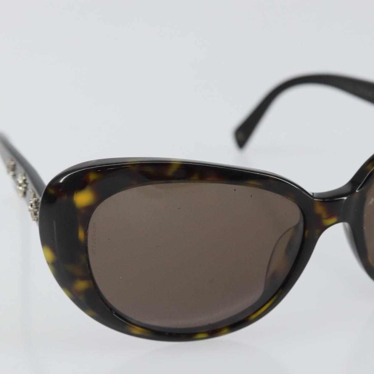 CHANEL Sunglasses plastic Black CC Auth bs32851
