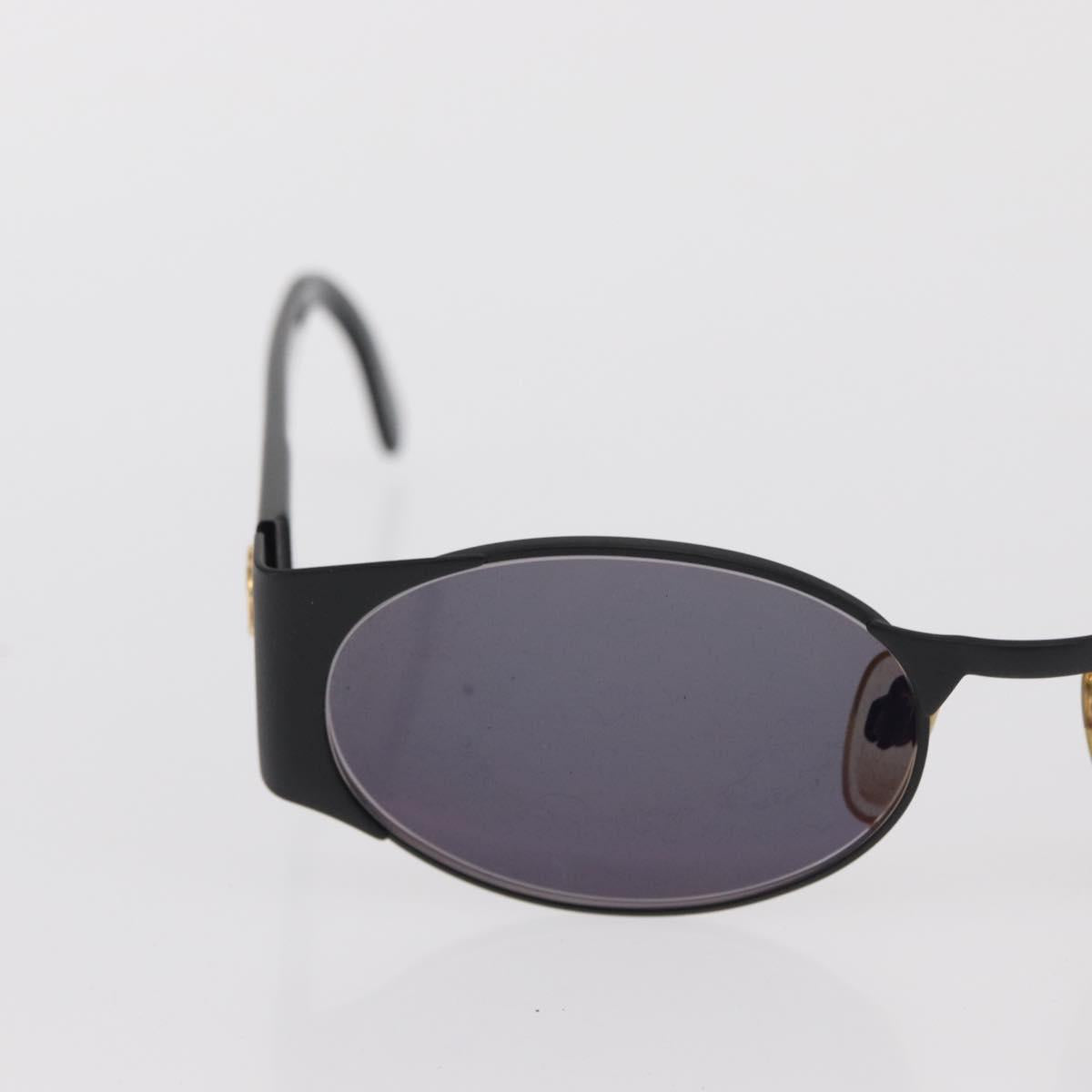 CHANEL Sunglasses plastic Black CC Auth bs32852