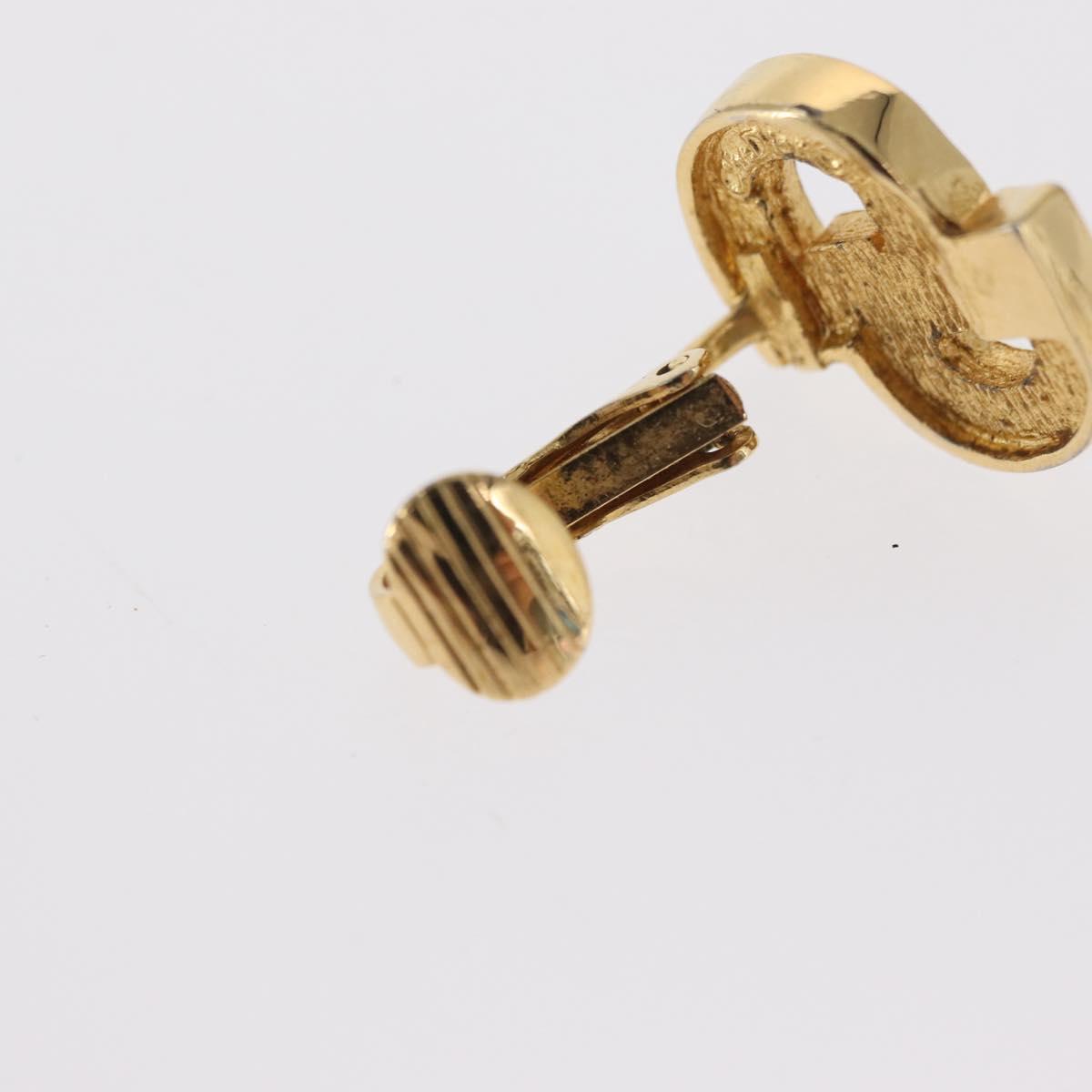 Christian Dior Earring metal set Gold Tone Auth bs32872