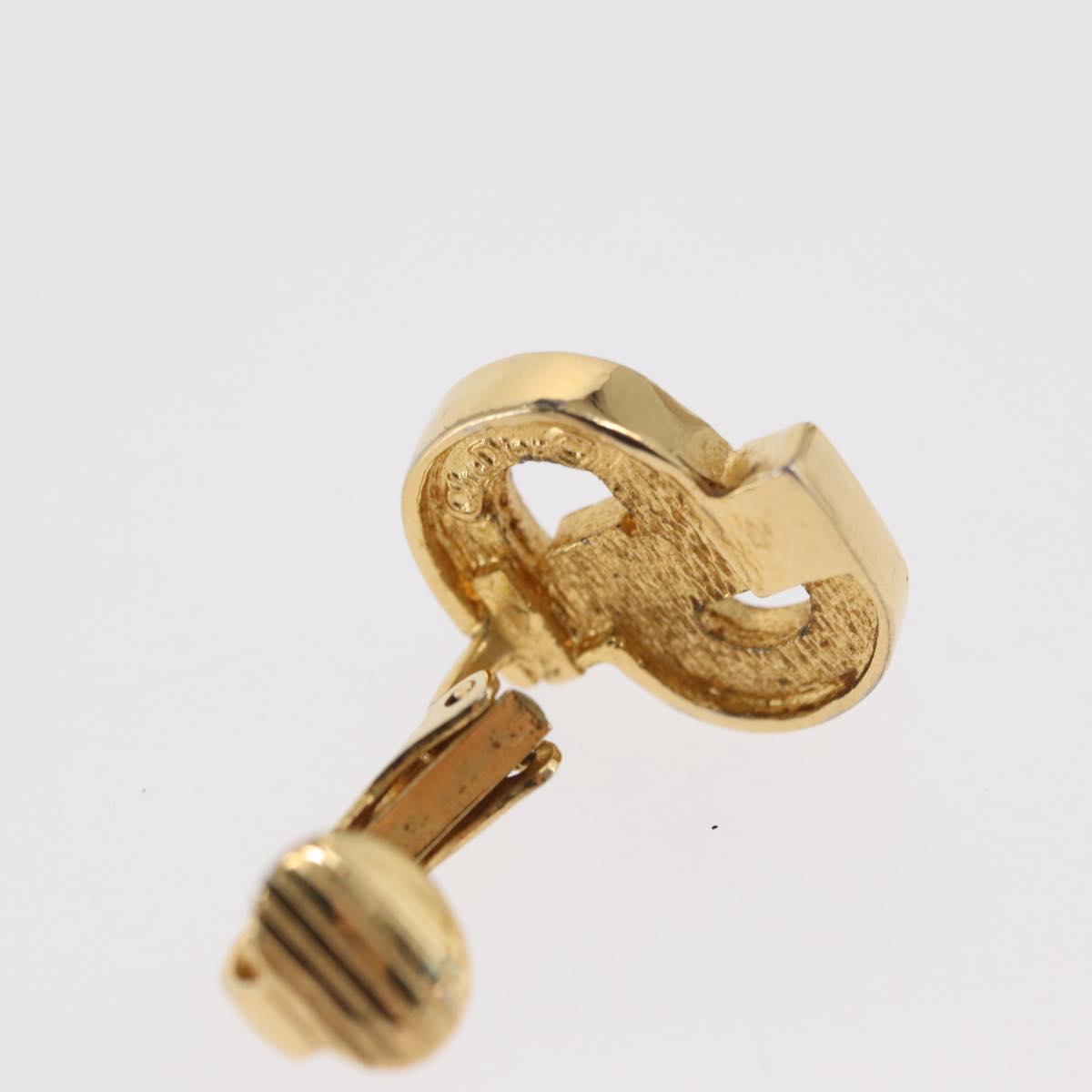 Christian Dior Earring metal set Gold Tone Auth bs32872