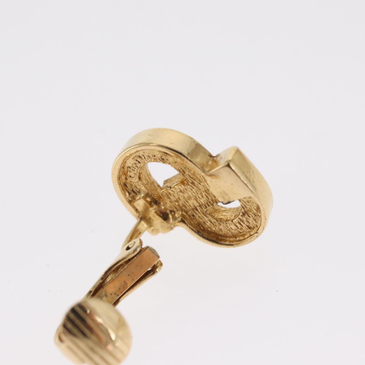 Christian Dior Earring metal set Gold Tone Auth bs32872