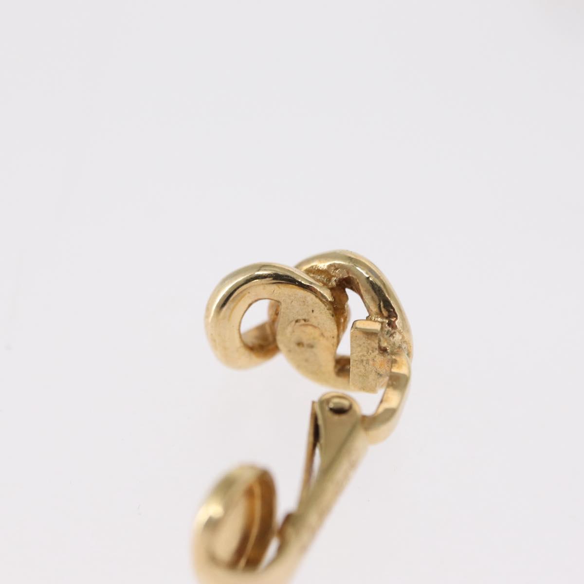 Christian Dior Earring metal set Gold Tone Auth bs32872