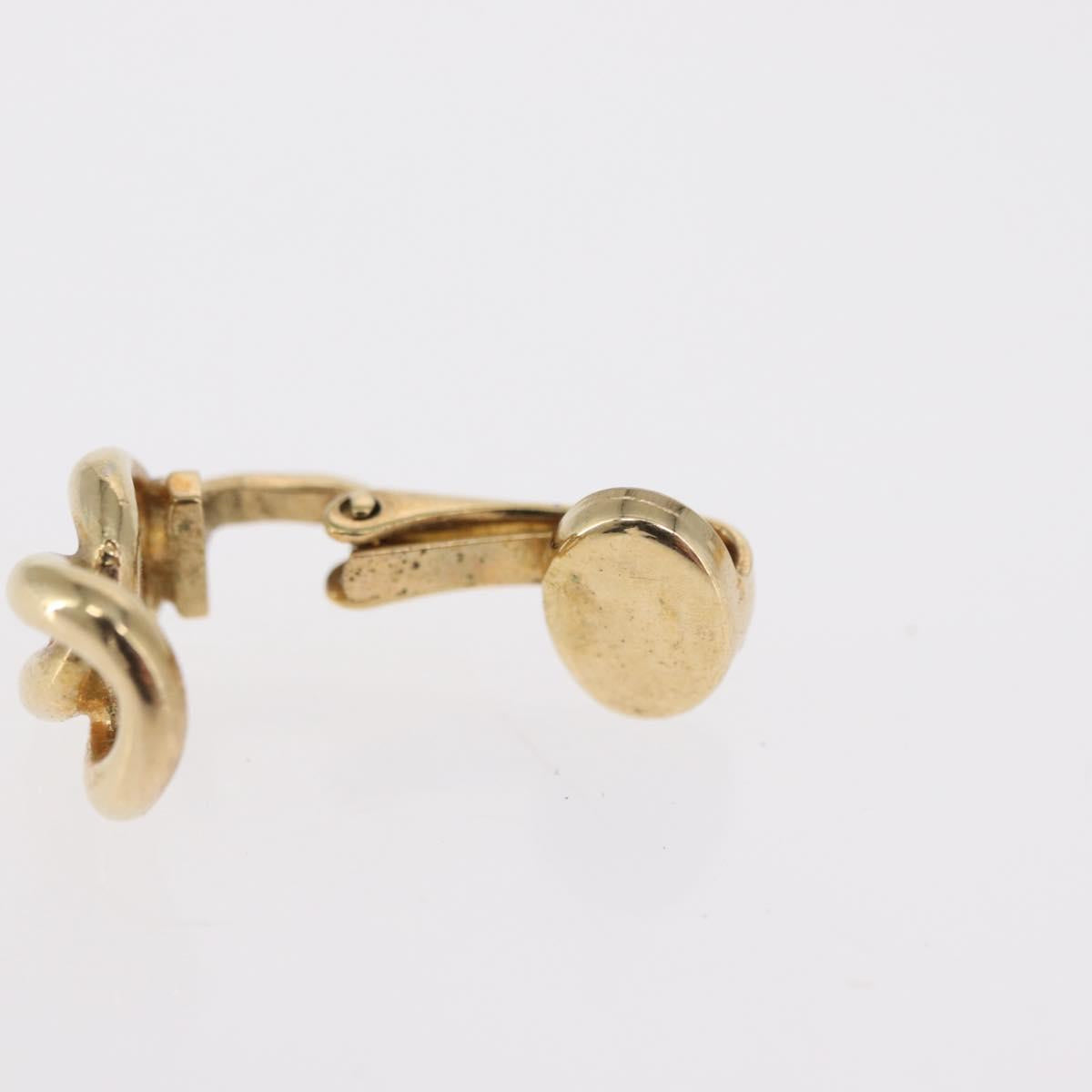 Christian Dior Earring metal set Gold Tone Auth bs32872