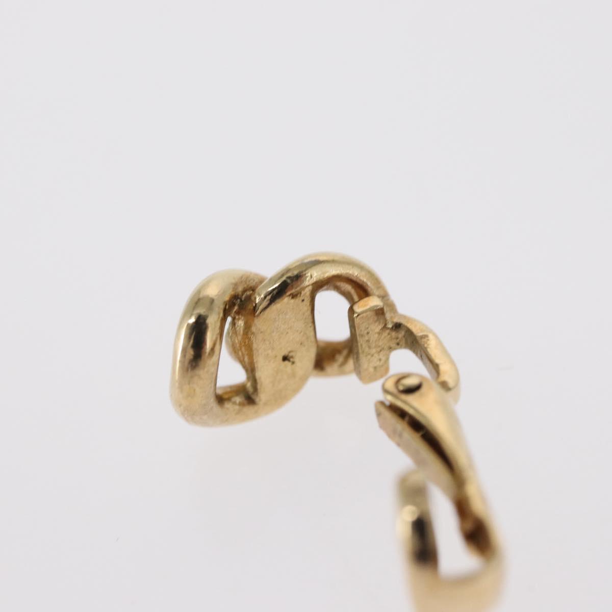 Christian Dior Earring metal set Gold Tone Auth bs32872