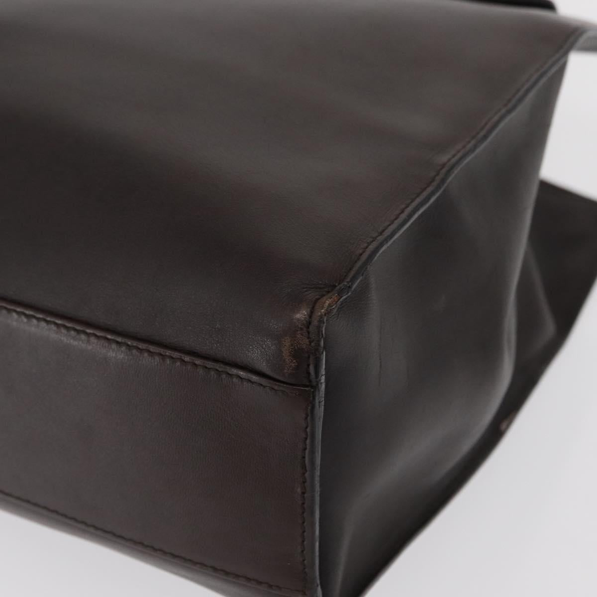 GUCCI Hand Bag Leather Black 002 0347 Auth bs32874