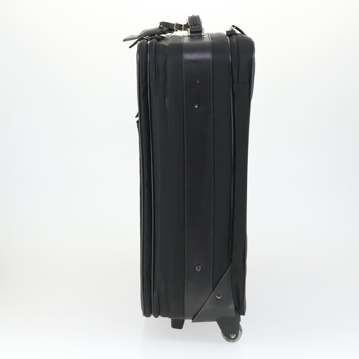 PRADA Carry Bag Nylon Black Silver Auth bs32877