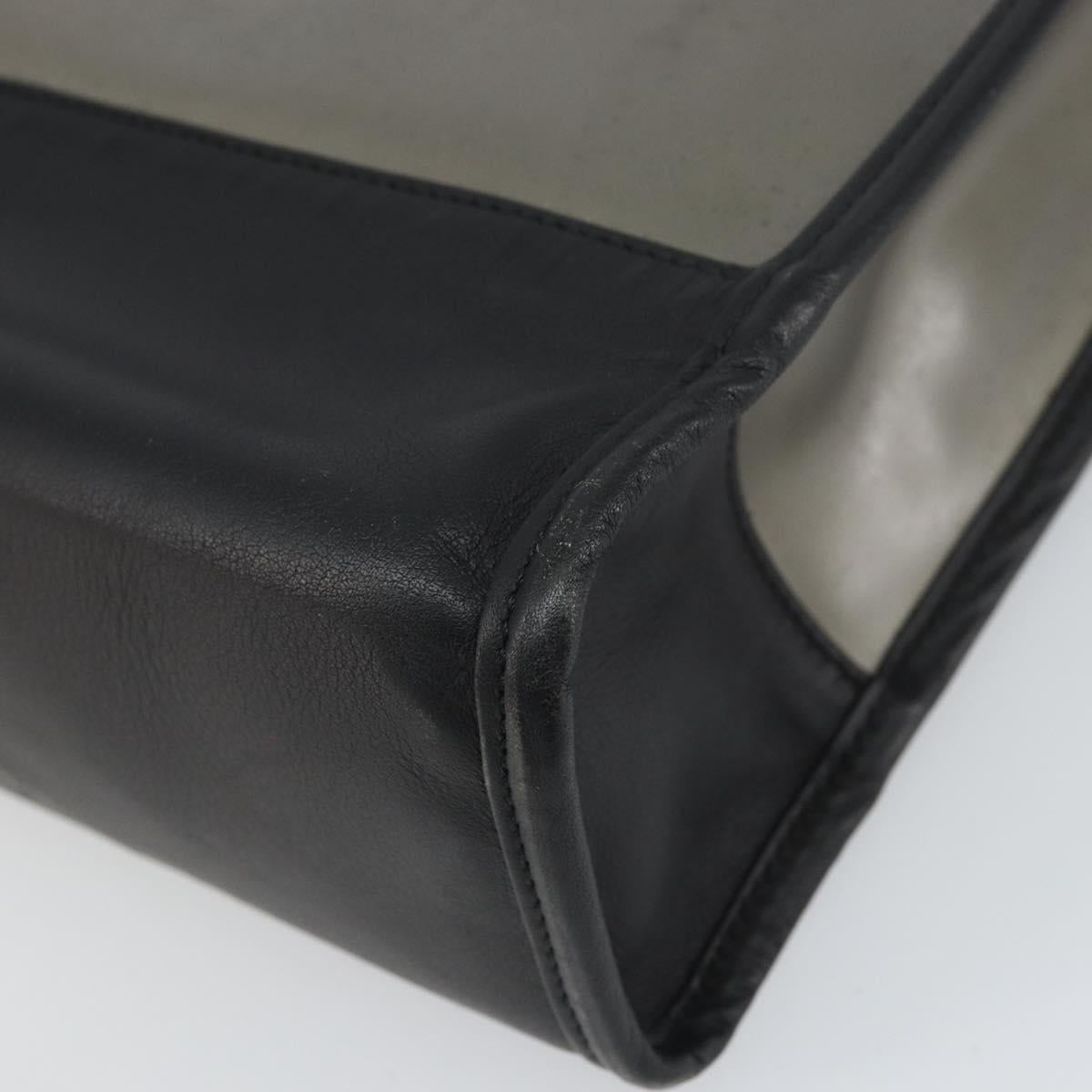 LOEWE Tote Bag Vinyl Black Auth bs32880