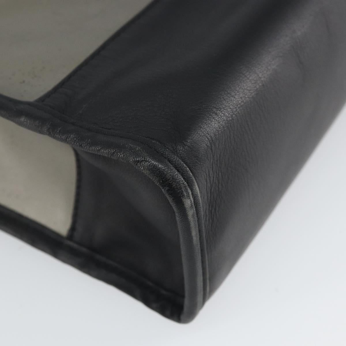 LOEWE Tote Bag Vinyl Black Auth bs32880