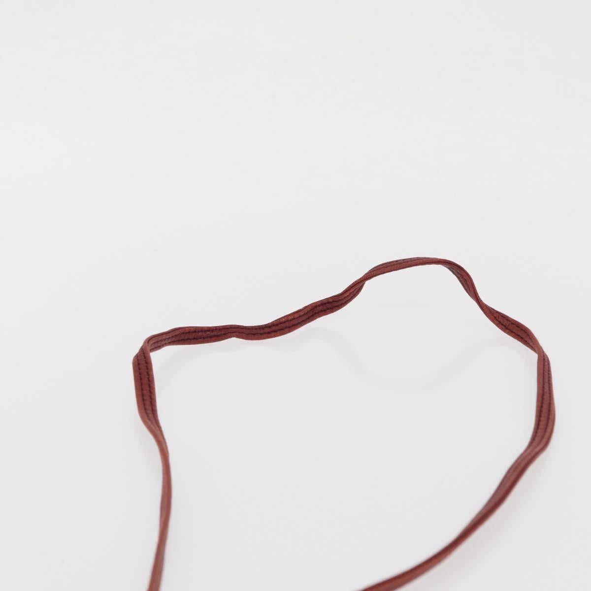 LOEWE Shoulder Bag Leather Red Auth bs32881
