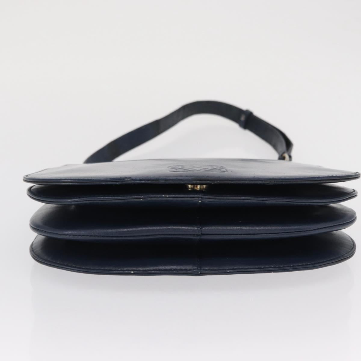 LOEWE Shoulder Bag Leather Blue Auth bs32882