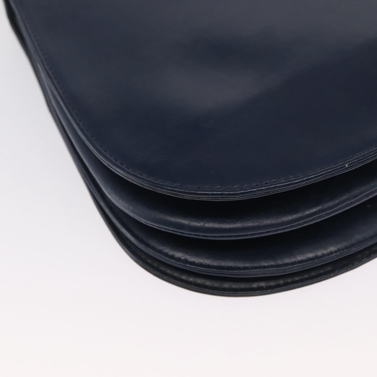 LOEWE Shoulder Bag Leather Blue Auth bs32882
