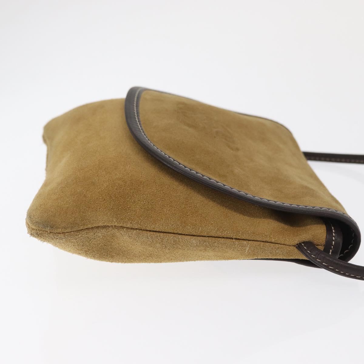 LOEWE Shoulder Bag Suede Brown Auth bs32883